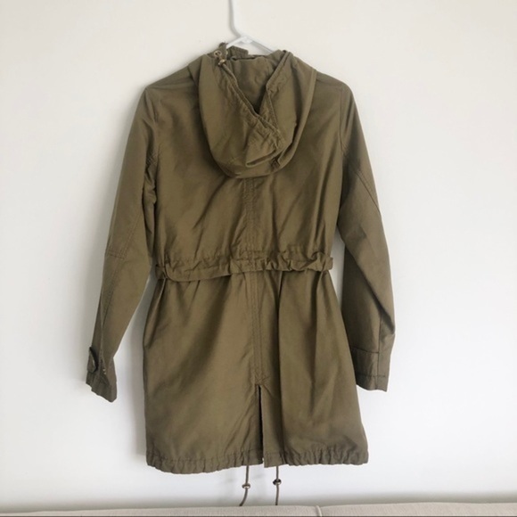 H&M Green Coat with Gold Accents Size XS - Picture 2 of 10